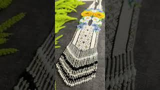 гердан #beadworks #flowers #подвескаизбисера #handmade #gerdan #гердан #art #beadwork