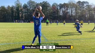 Wake FC Blue '11 vs  Soccer Vision Academy VA  - VA Capital Fall Classic - 11/21/2020