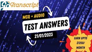 GoTranscript - gotranscript test answers - (21/01/2023)