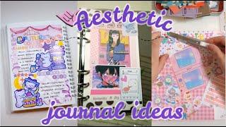 AESTHETIC JOURNAL IDEAS | PART #13 (RETRO/KAWAII/PURPLE THEME) #bulletjournalideas #aestheticbujo