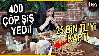 Denizli'de 52 Kiloluk Kadından Yeme Rekoru