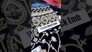 black velvet per Golden kam Silk trouser for border dupatta