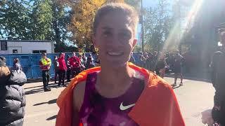 Conner Mantz talks after running 2:09:00 at 2024 NYC Marathon