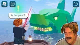 ROBLOX Fisch Funny Moments (MEGALODON)