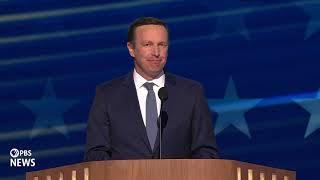 WATCH: Sen. Chris Murphy calls Trump and Vance ‘weak’ at 2024 Democratic National Convention