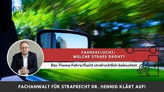 Fahrerflucht - welche Strafe droht? | vom Anwalt erklärt | Defensio