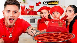 24 HORAS COMIENDO ROJO  Con la familia JUKILOP