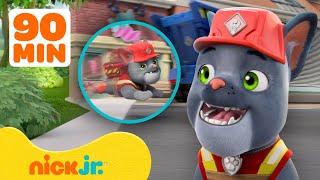 Rubble e Sua Turma | Charger Fica AGITADO e Faz Resgates! com Rubble & Mix | 90 Minutos| Nick Jr.