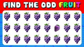 193 Puzzles for GENIUS | Find the ODD One Out  Fruit Quiz Level Hard 2024 | Quiz Lion