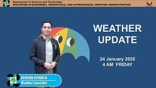 Public Weather Forecast issued at 4AM | January 24, 2025 - Friday