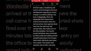 KTCS News: Wardoville Police Respond To Active Shooting