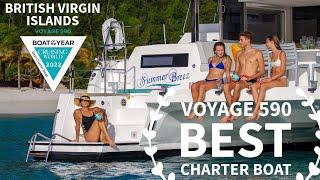 VOYAGE 590 Named Best Charter Boat!  Experience Luxury Sailing Catamaran in British Virgin Islands