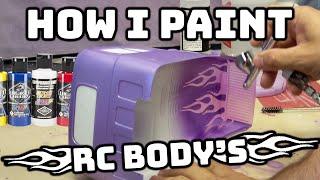 How to Airbrush RC Car Bodies | Step by Step Walk Through