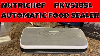 NutriChef PKVS18SL Automatic Food Vacuum Sealer by Pyle - Is It Any Good? Review & Demo - $53 Amazon