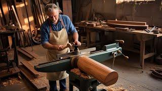 The 70-Year-Old Carpenter's Wood Processing Project. Building A Peculiar-Shaped Table.