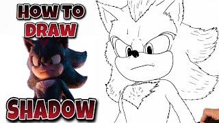 How To Draw SHADOW | Sonic The Hedgehog 3 #drawing #sonic3