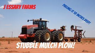 The Stubble Mulch plow: Pulling it 12 inches deep!!