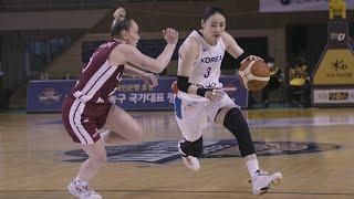 LeeSeul Kang Phantom Cam - Korea vs Latvia Warm-up | New Queen of Efficiency at the #FIBAWWC 2022 