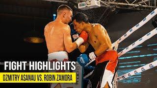 DZMITRY ASANAU VS. ROBIN ZAMORA  | FIGHT HIGHLIGHTS