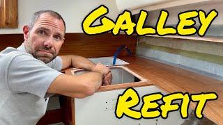 Galley Rebuild on a 1976 Contessa 32 - From GROSS to GORGEOUS (Project Lottie Ep 36)