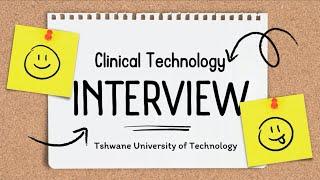 Clinical Technology Students Interview - Part 1 | Tshwane University Of Technology