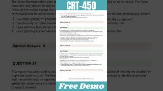 CRT-450 Exam Dumps | Salesforce Certified Platform Developer I (WI24)