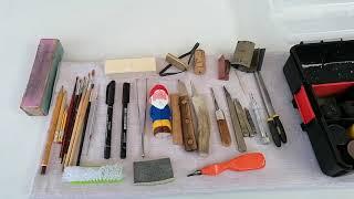 Wood carving set, set per intaglio legno