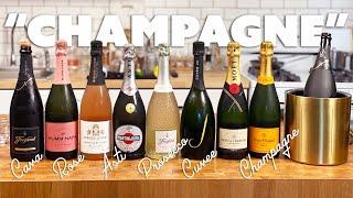 Best "Champagne" Tasting - Cava, Cuvee, Rose, Asti, Prosecco