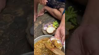 Crab sukka   &  egg burji bun river side cooking   #food #shortvideo #shorts #crab #bachelors