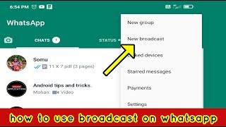 how to use broadcast on whatsapp in tamil