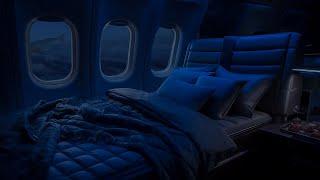 Sleeping in a luxury cabin bed on a private plane | 10 hours on a plane | Brown noise for sleep