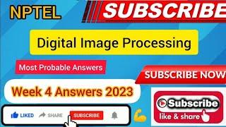 Digital Image Processing NPTEL Assignment 4 week 4 Answers 2024