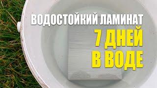 Водостойкий ламинат 7 дней в воде... что случилось. Эксперимент с ламинатом