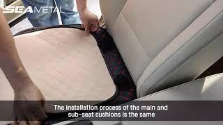 Seametal Car Seat Covers Full Set with Waterproof Leather - Installation Video #shorts