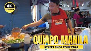 [4K] QUIAPO DAY (FRIDAY) -  STREET SHOP + FOOD TOUR 2024