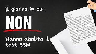 Il giorno in cui NON hanno abolito il test di specializzazione