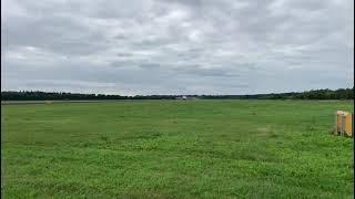 Boeing 747-400 Take off and wing wave after storage