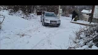 Audi A4 Allroad 3.0tdi Quattro climbing snow hill