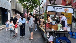 [4K] Seoul Walk  Weekend, Myeongdong Street Scenery Walking Tour