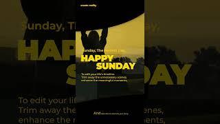 Happy Sunday {Motivational Quote} YouTube Shorts Video #youtubeshorts