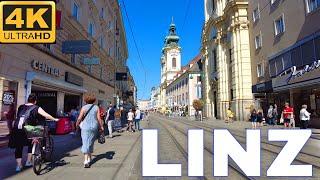 Linz Austria, September Walking Tour 4K UHD