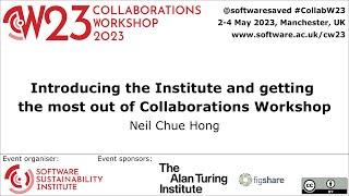 Introducing the Institute and getting the most out of Collaborations Workshop - CW23 Introduction