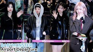 베이비몬스터 출국 직캠 BABYMONSTER Airport Departure｜김포공항  241226