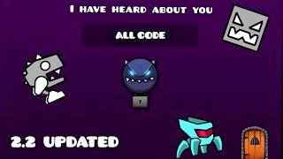 Vault Of Secrets | 9 Secrets Codes | Geometry Dash