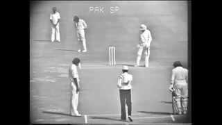 Kapil Dev's 1st over in test cricket (Pakistan vs India 1978-79)