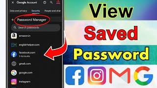 How to See Saved Password in Google Account  (2 Easy Process)