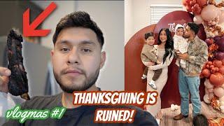 JONATHAN QUEMO LA COMIDA|| THANKSGIVING VLOG