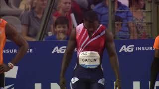 Justin Gatlin 9.77s Brussels 2014 Diamond League