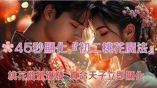 【吸引力法則】愛情音樂：45秒顯化『初二桃花魔法』 桃花能量爆發 真命天子立即顯化  完整版 需還願 #新年桃花 #緣分顯化