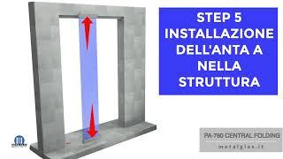 Metalglas - PA760 CENTRAL FOLDING right opening - assembly instructions